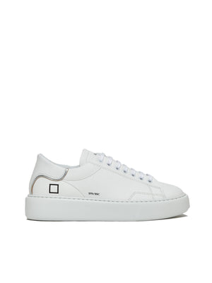 D.A.T.E Sfera Calf White Trainers Single Shoe cutout