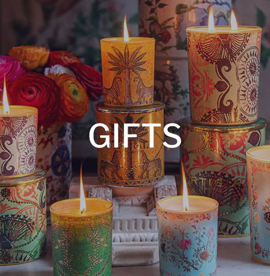 Gift collection featuring a selection of Ortiga Candles