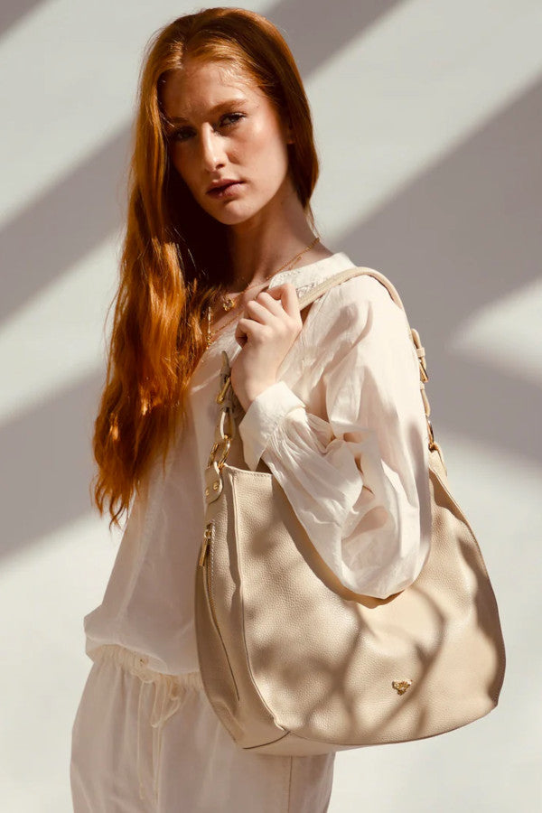 Apatchy Harriet Leather Bag Stone