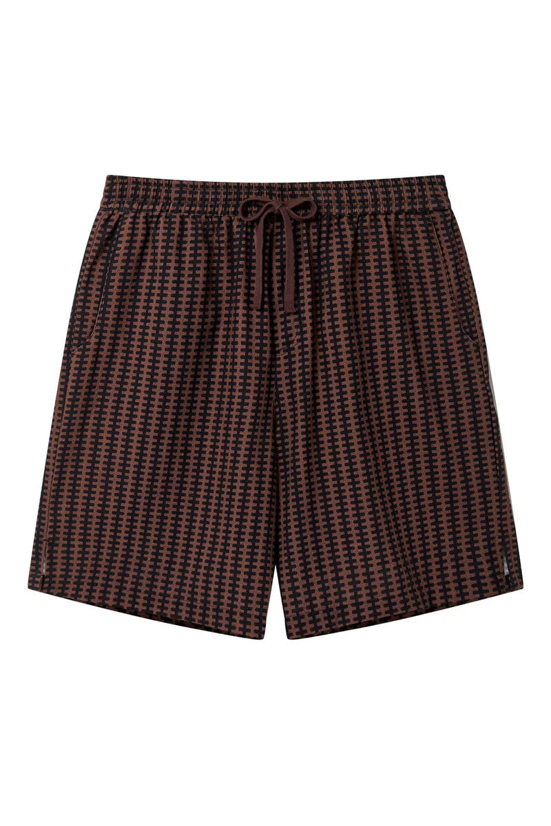 Komodo Jerry Shorts Brown Stripe