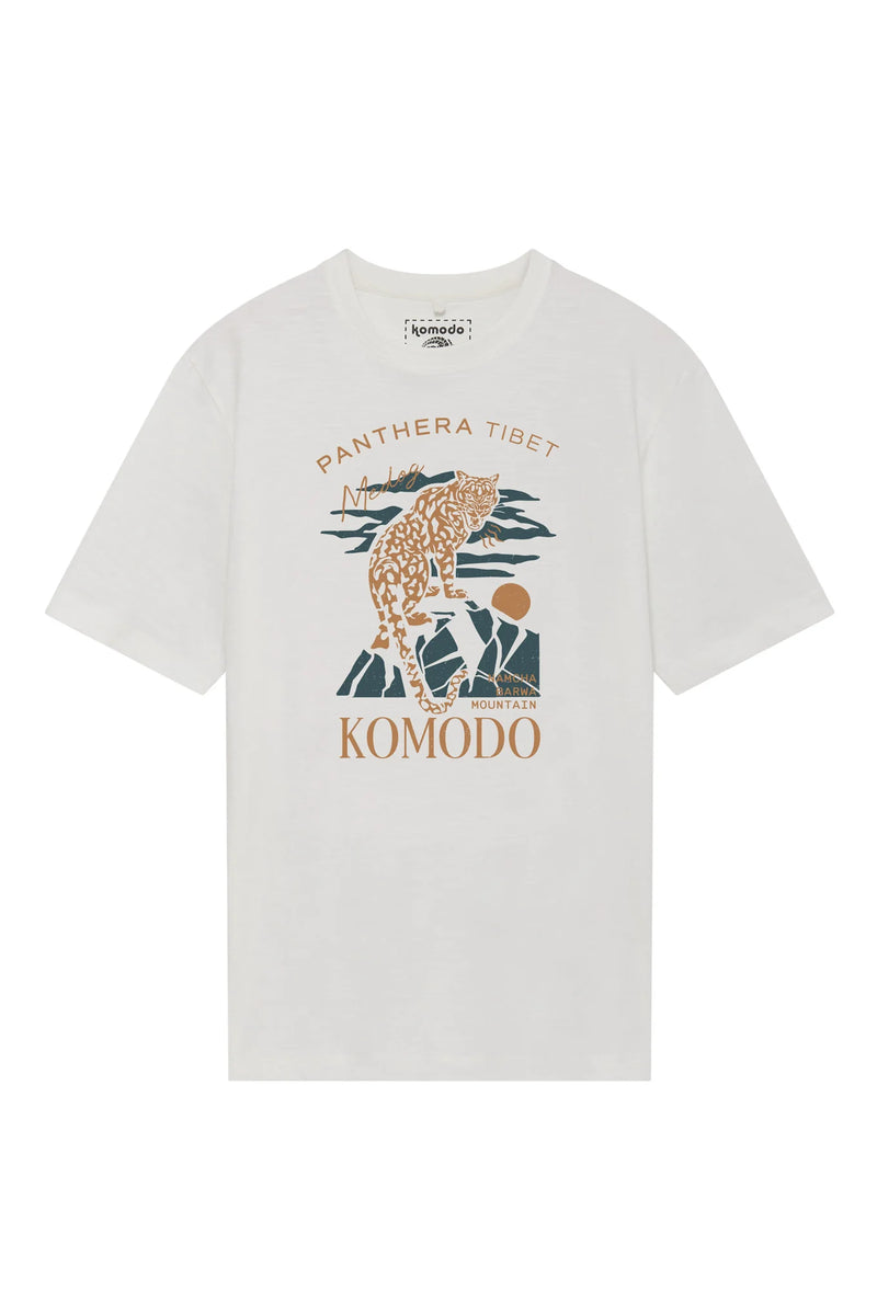 Komodo Panthera Organic Cotton Tee White