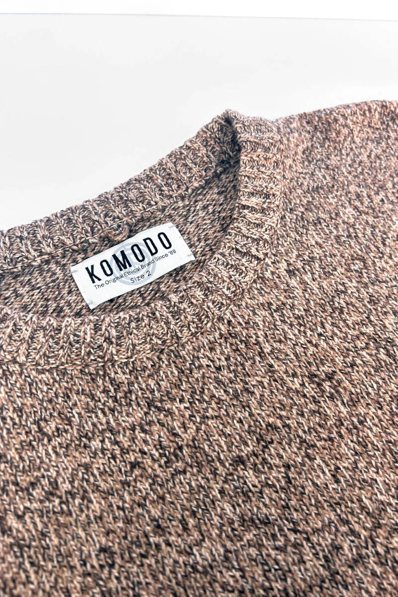 Komodo Wolf Merino Wool Jumper Biscuit