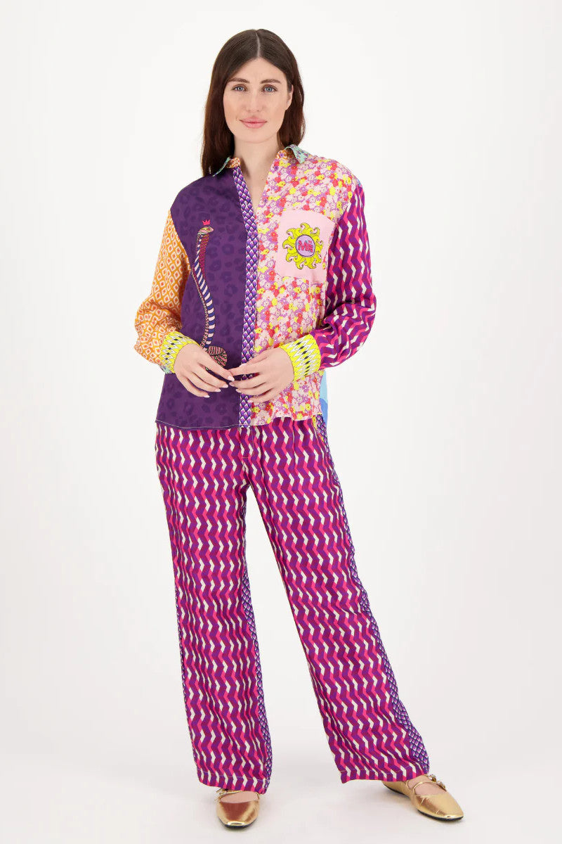 Me369 Isabel Printed Twisted Shirt