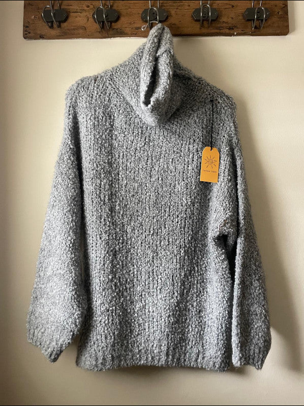 Yellow Label Soft Grey Sweater